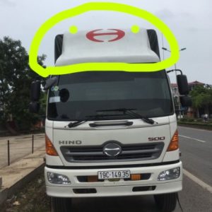 Mui lướt gió cho Hino FC500 thùng kín